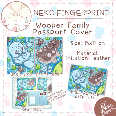 Wooper family passport cover 