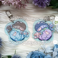 Wooper Family Acrylic Keychain - Thumbnail 1