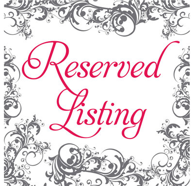 Reserved listing Wanda