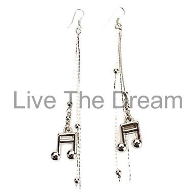  Music Note Dangle Earrings