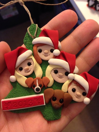 Custom Tree Ornaments 6 figures