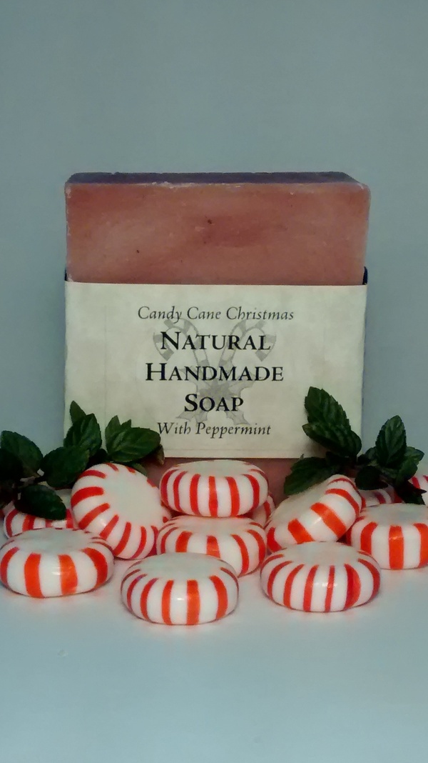 Candy Cane Christmas Soap for All Skin Types