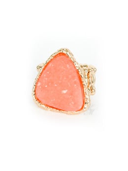 DRUSY GEM RING