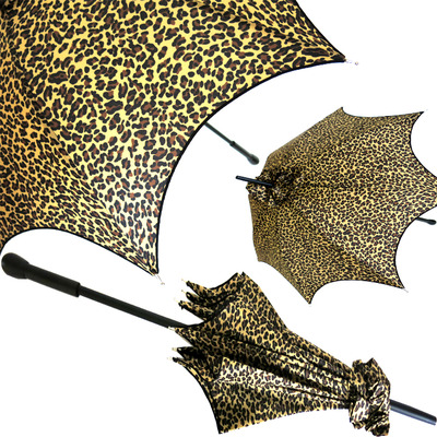 9915. parasol umbrella/leopard design