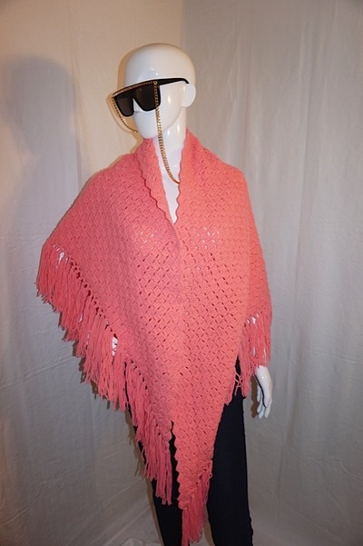 Vintage peach throw, one size fits all