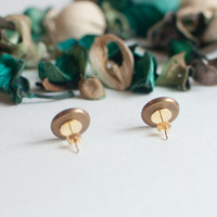 Vintage Gold Earrings ER0835 - Thumbnail 1