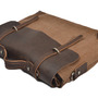 Karitco Unisex Top Handles Leather Canvas Handmade Vintage Messenger Bag 4 Colors 2 Sizes-2