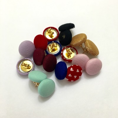Fabric earrings (select color)