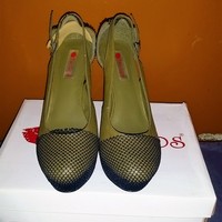 Olive Platform Stiletto  - Thumbnail 1