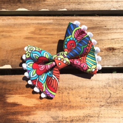 Snazzy pom-pom bow