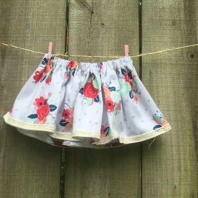 Vintage floral skirt