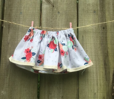 Vintage Floral Skirt