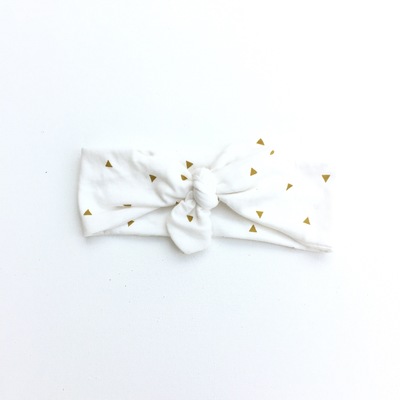 White triangle heaband 