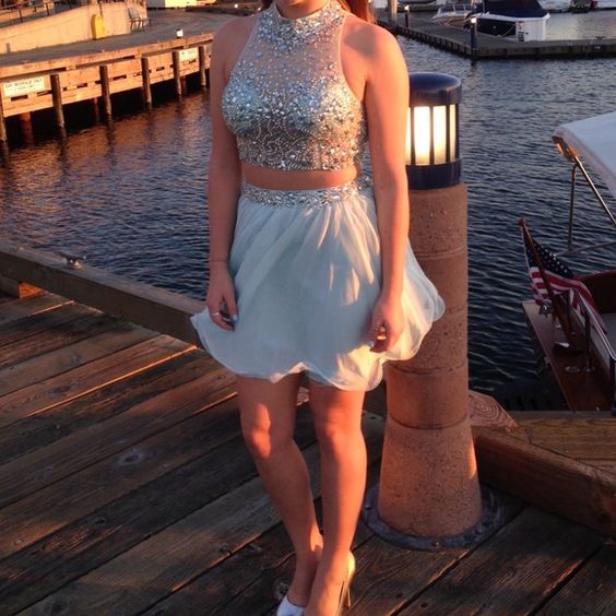 2 piece prom dress sale
