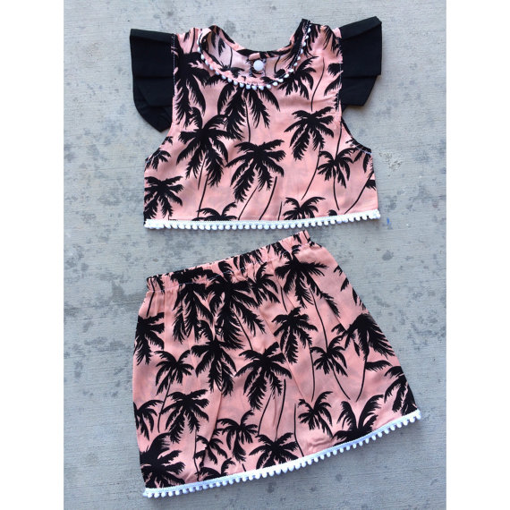 Palm Tree Skirt Set on Storenvy