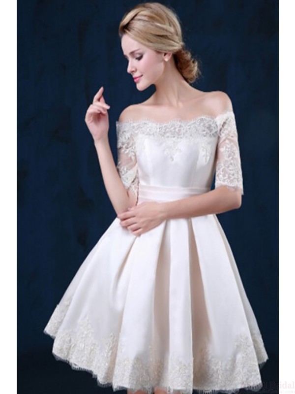 Off the shoulder lace homecoming dress Clearance