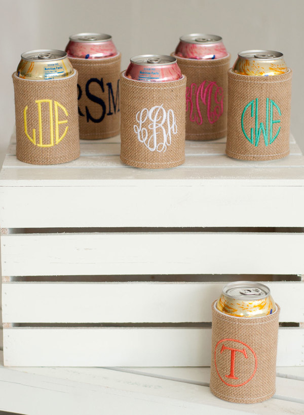 Burlap Coozie