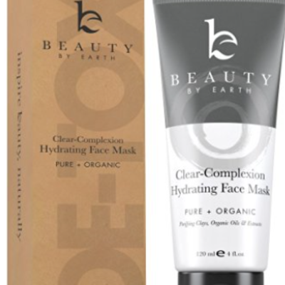  facial mask hydrating face clay treatment -with natural & organic ingredients for acne, deep pore...