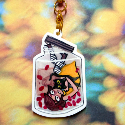 Fran bow acrylic charm