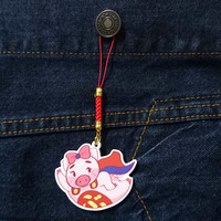 Super Pig Acrylic Charm - Thumbnail 2