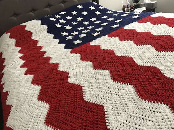 US Flag Afghan 