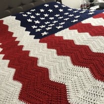 US Flag Afghan 