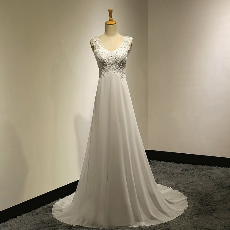 lace empire wedding dress