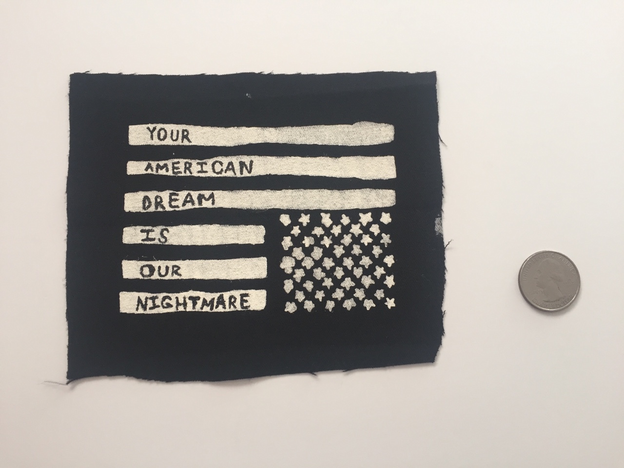 Your American Dream Is Our Nightmare Upside Down Flag Punk Handpainted Patch 019 Sold By Barely Unique On Storenvy