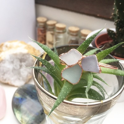 Seaglass stacking ring