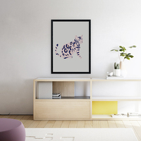 Cat's Aberration, cat, animal, girly, digital, illustration, art print - Thumbnail 2