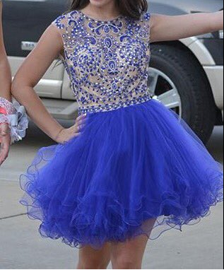 Royal Blue A-Line Beading Homecoming Dress,Short Prom Dresses,Cocktail Dress,Homecoming Dress,Graduation Dress,Party Dress,Short Homecoming Dress F143