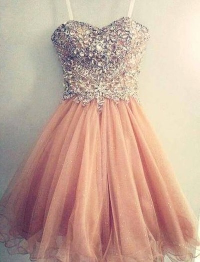 Spaghetti Straps Beading Homecoming Dress,Short Prom Dresses,Cocktail Dress,Homecoming Dress,Graduation Dress,Party Dress,Short Homecoming Dress F140