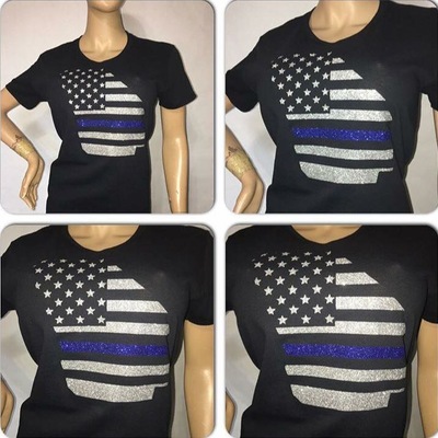 Back the blue: ga edition short sleeve