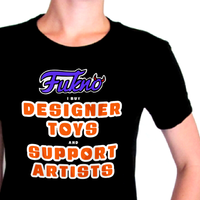 FUKNO Designer Toys Support Artists - on Ladies T - Thumbnail 1