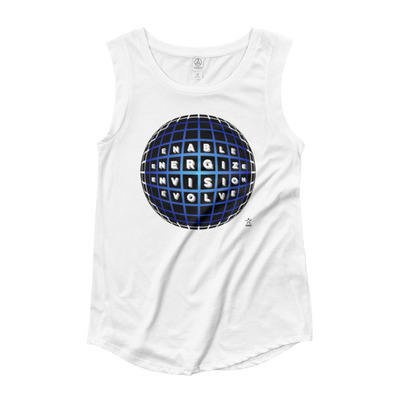 Enable - ladies ”blue moon” all-star cap sleeve t-shirt