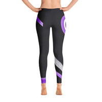 ENVISION - Purple Haze  “Textured Black w/ Envision” Leggings - Thumbnail 1