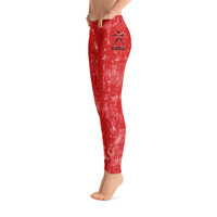 SMALL ICON - Red Light Distressed Leggings - Thumbnail 2