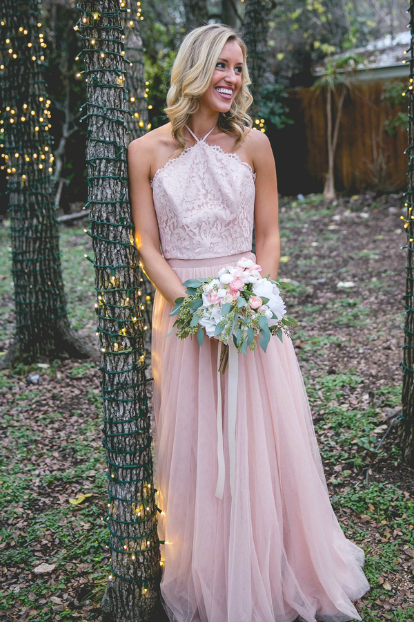 halter top bridesmaid dress