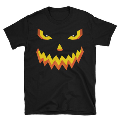 Halloween jack o lantern's face unisex t-shirt