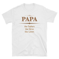 Papa The Hero Unisex T-Shirt - Thumbnail 1