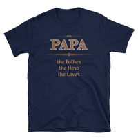 Papa The Hero Unisex T-Shirt - Thumbnail 2