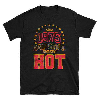 Born in 1975 unisex t-shirt