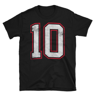 Number ten 10 unisex t-shirt