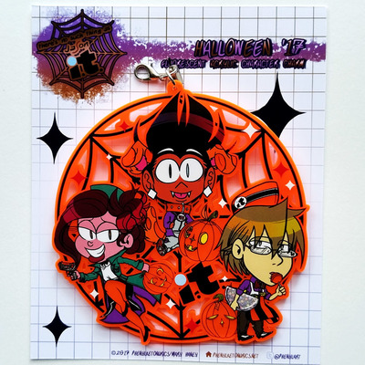 Halloween '17 fluorescent keychain