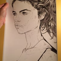 Florine in graphite no.1 print - Thumbnail 1