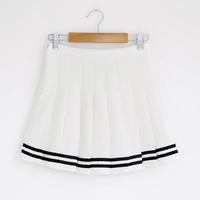 College Style Pleated Skirt - Thumbnail 1