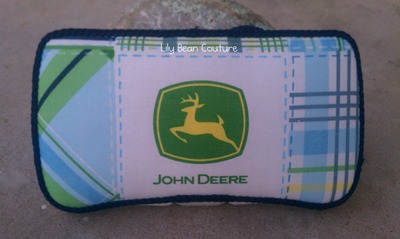 John Deere Travel Wipe Case - Blue