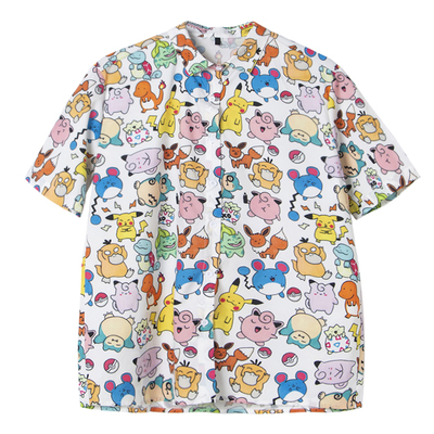 Harajuku new cartoon print blouses