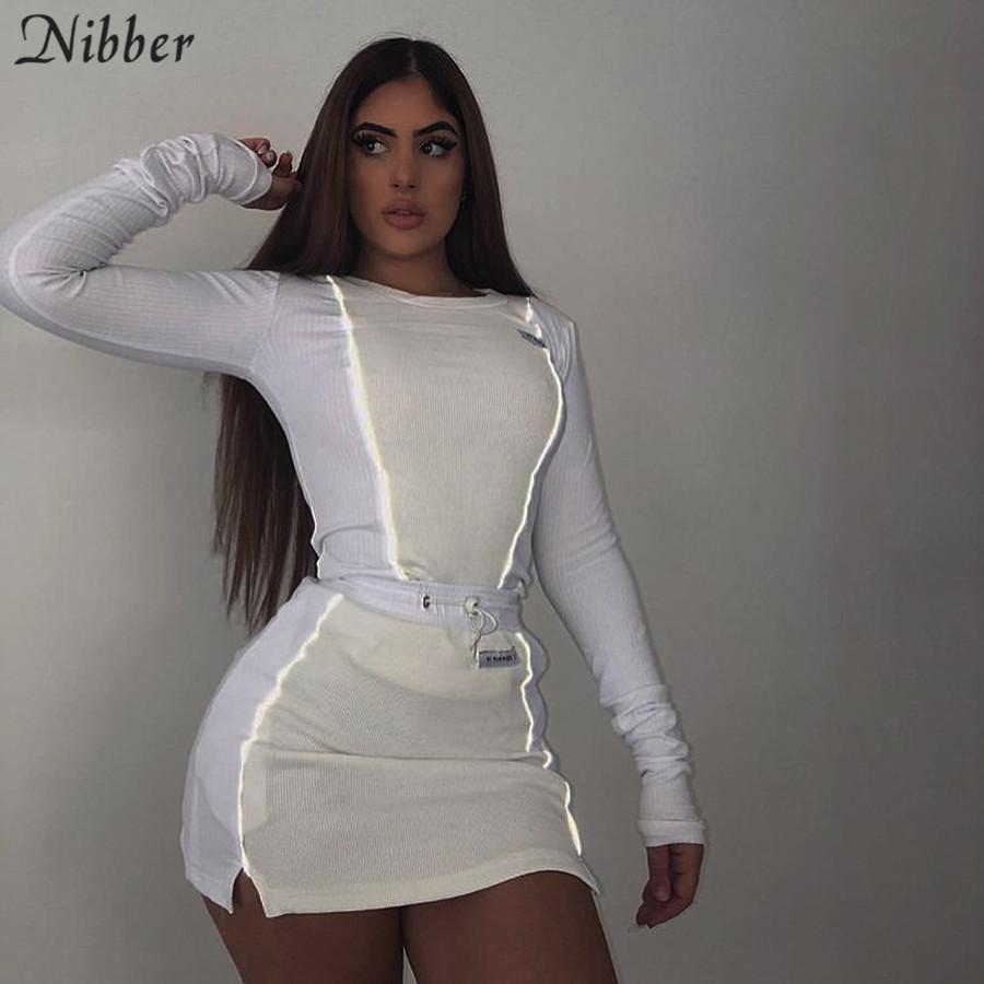 reflective bodycon dress