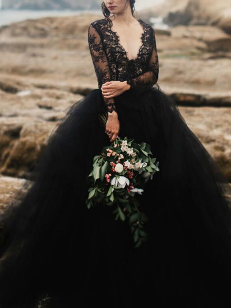 charming-a-line-long-sleeve-black-wedding-dresses-lace-wedding-gown-black-bridal-dresses-on-storenvy